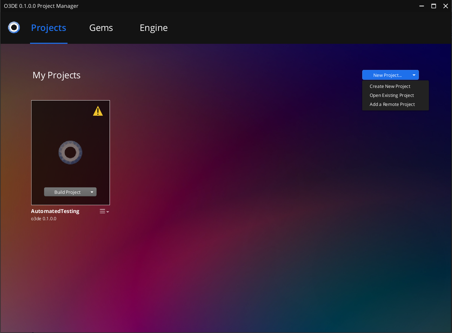 Remote object support in open 3d engine o3de